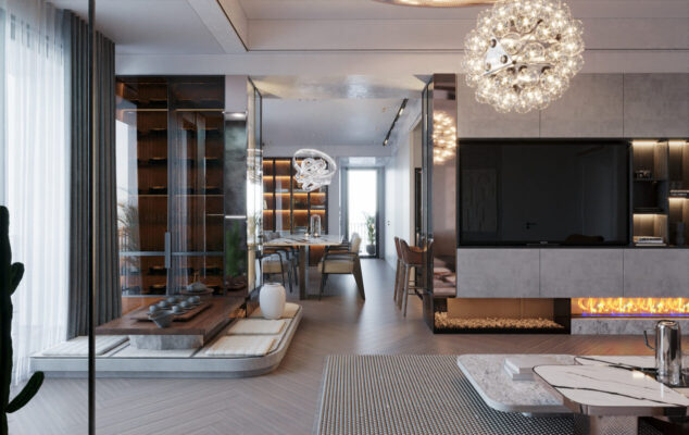 phòng khách hiện đại