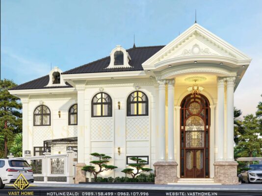 biệt thự 2 tầng mái nhật