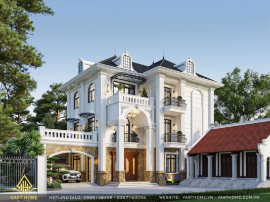biệt thự 3 tầng tân cổ điển