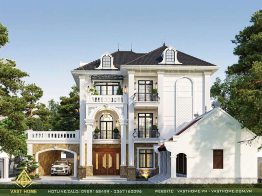 biệt thự 3 tầng tân cổ điển