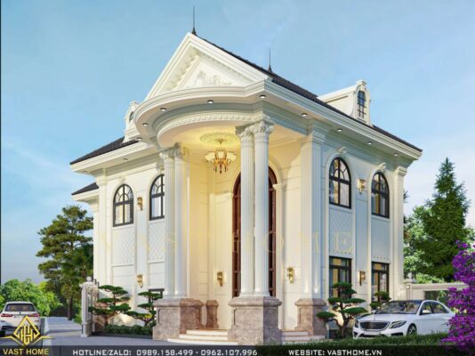biệt thự 2 tầng mái nhật