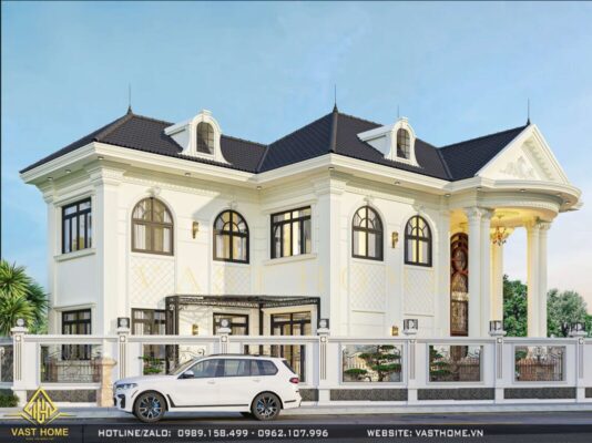 biệt thự 2 tầng mái nhật