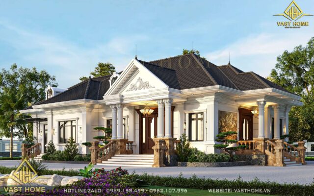 Mẫu nhà vườn mái nhật VHBT 242604