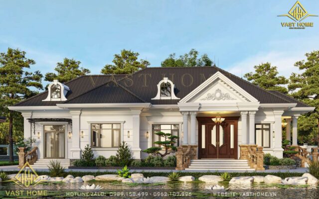 nhà vườn mái nhật