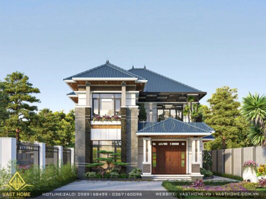 BIỆT THỰ 2 TẦNG MÁI NHẬT