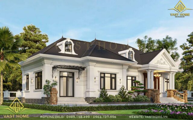 nhà vườn mái nhật