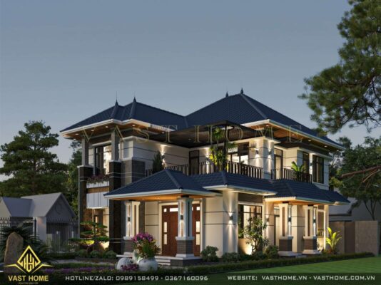 BIỆT THỰ 2 TẦNG MÁI NHẬT