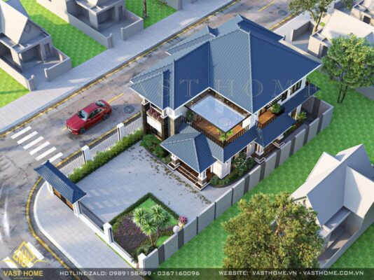 BIỆT THỰ 2 TẦNG MÁI NHẬT