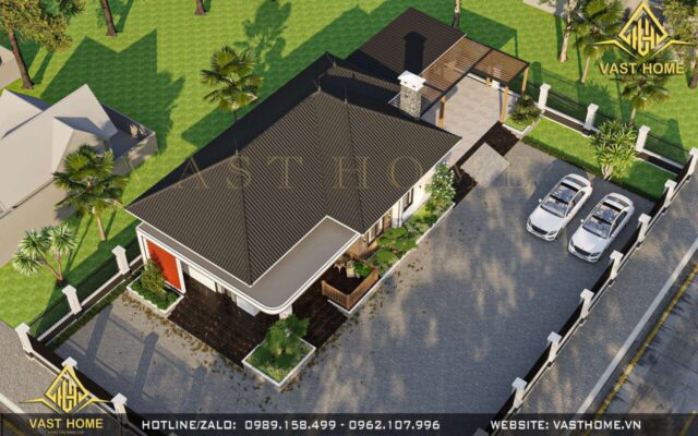 nhà vườn mái nhật hiện đại