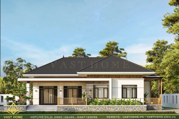 nhà cấp 4 mái nhật