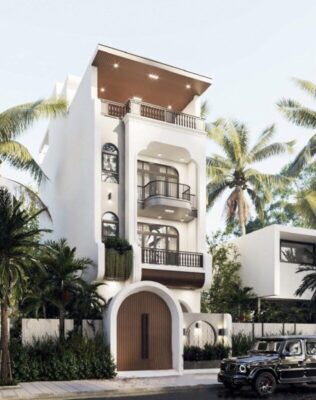 nhà phố phong cách Indochine 