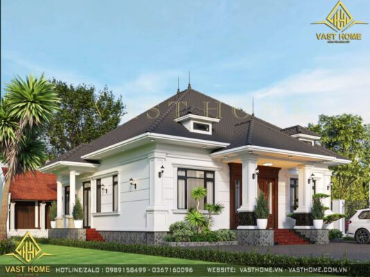 nhà vườn mái nhật