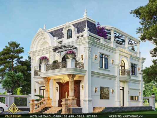 biệt thự tân cổ điển 2 tầng