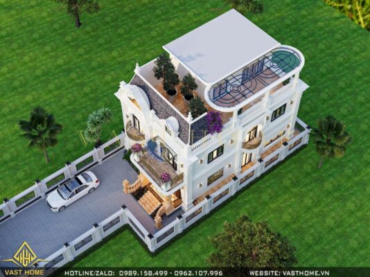 biệt thự tân cổ điển 2 tầng