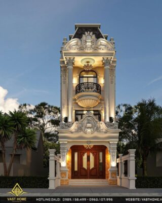 nhà phố 3 tầng tân cổ điển