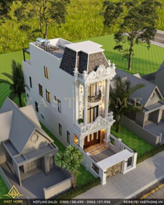 nhà phố 3 tầng tân cổ điển