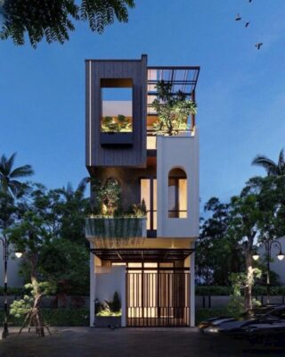 nhà phố 3 tầng hiện đại