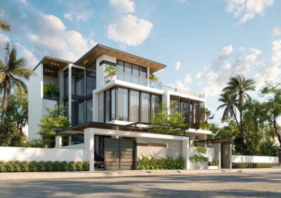 Biệt thự hiện đại 3 tầng