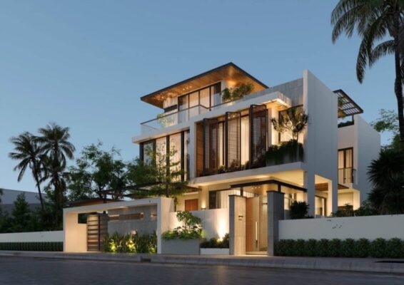 Biệt thự hiện đại 3 tầng
