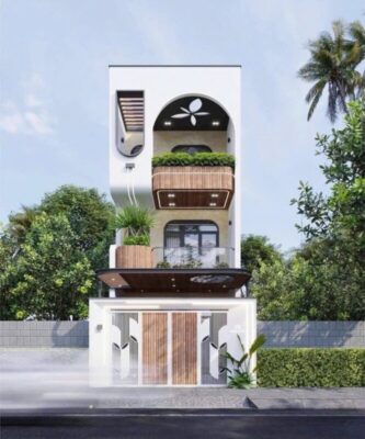 Nhà phố 3 tầng hiện đại