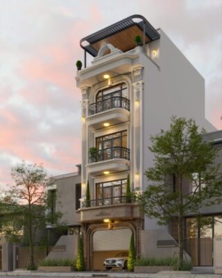 Nhà Phố 5 Tầng Tân Cổ Điển
