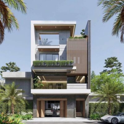 Nhà phố hiện đại 4 tầng