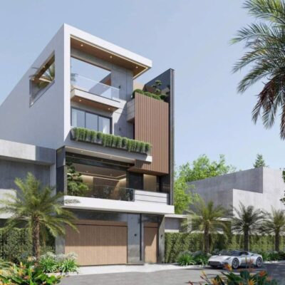 Nhà phố hiện đại 4 tầng