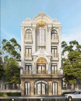 biệt thự hiện đại 4 tầng