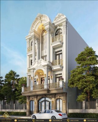 biệt thự hiện đại 4 tầng