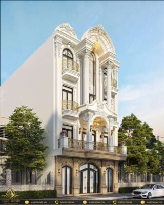 biệt thự hiện đại 4 tầng