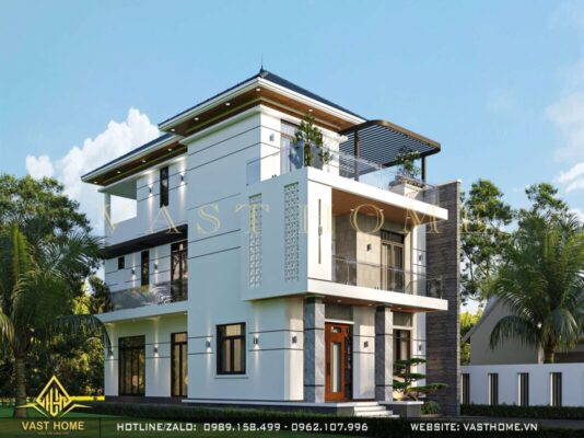 Mẫu nhà 3 tầng hiện đại