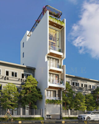 Nhà phố 5 tầng hiện đại