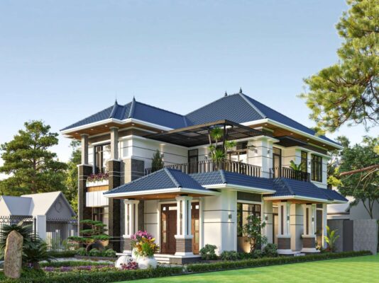 Mẫu nhà 2 tầng hiện đại