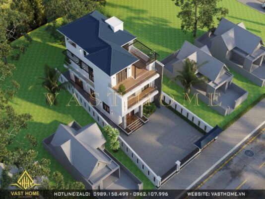 Mẫu nhà 3 tầng hiện đại