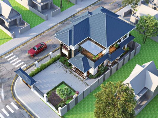 Mẫu nhà 2 tầng hiện đại