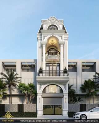 Nhà phố tân cổ điển 3 tầng mặt tiền đẹp