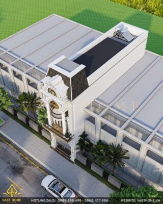 Nhà phố tân cổ điển 3 tầng mặt tiền đẹp