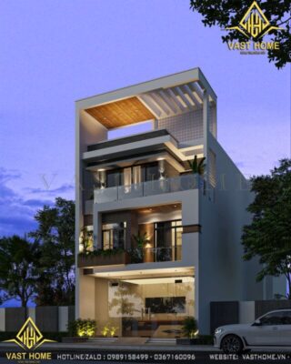 nhà phố 3 tầng hiện đại