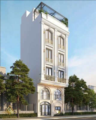 Nhà phố tân cổ điển 4 tầng