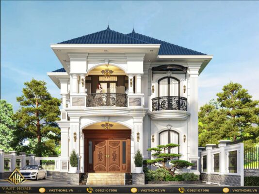 nhà 2 tầng mái nhật