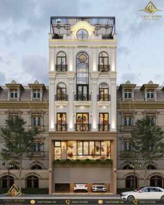Nhà phố tân cổ điển 5 tầng