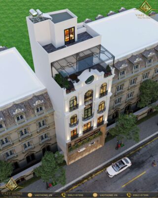 Nhà phố tân cổ điển 5 tầng