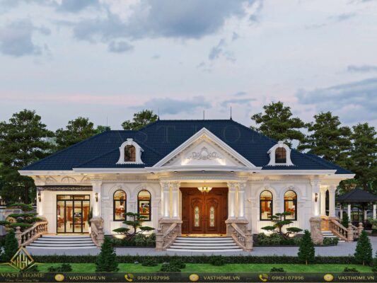 Đắm chìm mẫu biệt thự 1 tầng tân cổ điển VHBT 251124