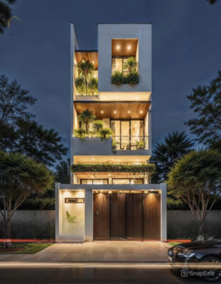 Nhà Phố 3 Tầng Hiện Đại
