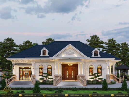 biệt thự tân cổ điển mái nhật