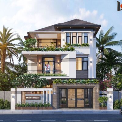 nhà phố hiện đại 3 tầng