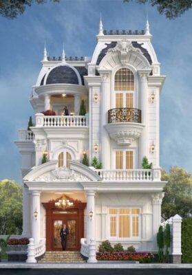 biệt thự tân cổ điển cao tầng