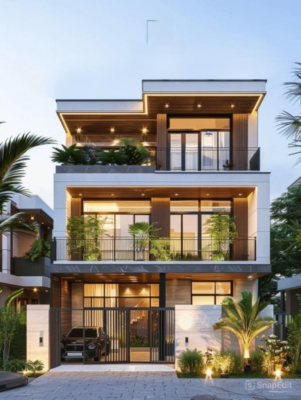 nhà phố hiện đại 3 tầng