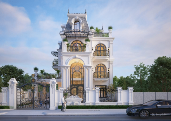 biệt thự tân cổ điển 3 tầng