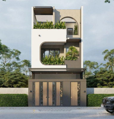 nhà phố 3 tầng hiện đại